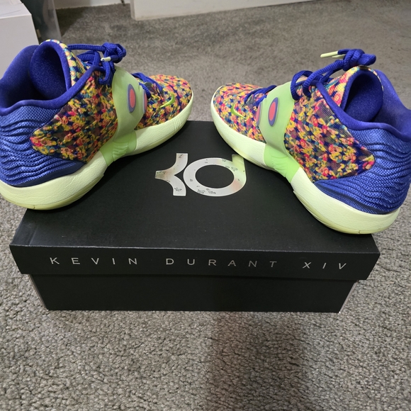 Nike - KD 14 Shoes: Lapis/Hyper Pink - Picture 6 of 7